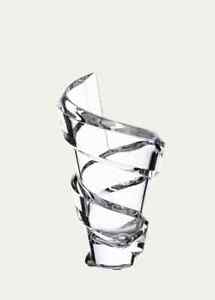 Baccarat Crystal Spirale Spiral Vase Brand New In Box w/ Price Tag $850 Bergdorf