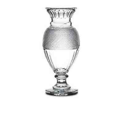 13k RETAIL BACCARAT MONUMENTAL DIAMOND CUT DIAMANT BALUSTER VASE 19"+