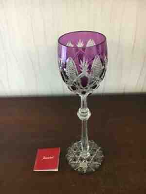 Red wine glass by czar cristal de Baccarat