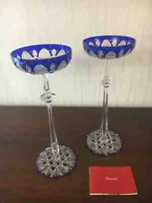Coupe champagne glasses model tsar in Baccarat crystal (this is the last)