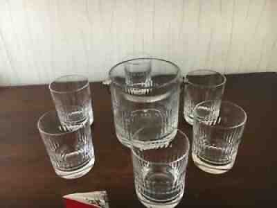 Lot ice bucket and whisky renaissance by baccarat crystal (price for the lot)