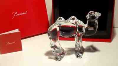 BACCARAT CRYSTAL NATIVITY 2 HUMP STANDING CAMEL ~ IN BACCARAT BOX