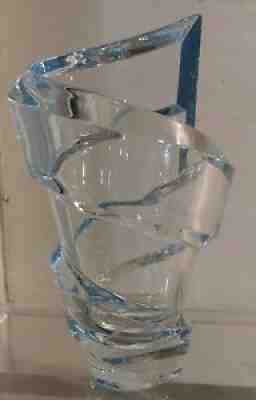 BACCARAT SPIRAL 10 3/4 VASE CLEAR RETAILS $1250. SIGNED  DEAL!$$