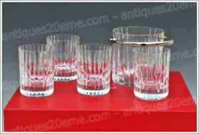 Set of whiskey in crystal baccarat model harmonie nine-whiskey set new