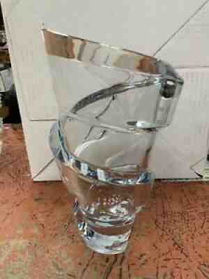 BACCARAT SPIRAL 10 3/4 VASE CLEAR RETAILS $1250. SIGNED  DEAL!$$