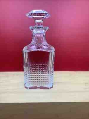 Baccarat Nancy Decanter w/ Stopper / Crystal Glass Wine Port Whiskey