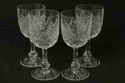 Set of 4 BACCARAT COLBERT Crystal France Tall Water Goblet Wine Glass 7 1/4"