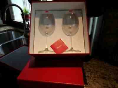 Baccarat Crystal Grand Bordeaux Wine Glasses Sets Of 4 New