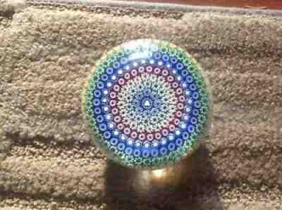 Vintage Bacarrat Millefiori Paperweight 1983