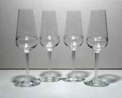 Rare *VINTAGE* Baccarat Crystal ATHENA (1988-1991)Set 4 Champagne Flutes 8 1/4"