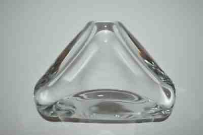 Baccarat Crystal Cigar Ashtray Modern Style Thick ** Rare **