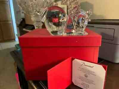 Baccarat Bellagio Zodiac (RAREST) Year of the Pig MINT in Box with Certificate