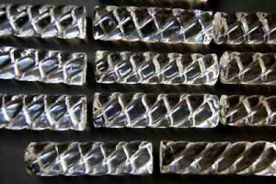 12 Vintage Baccarat Crystal Bambou (Bamboo) Knife / Chopsticks Rests â?? MIB!