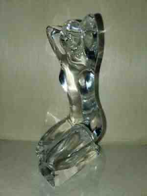 Baccarat Crystal Nude Female Kneeling