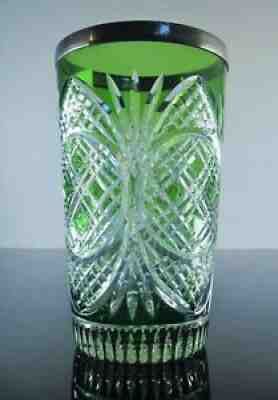 Old 1 cup silver double crystal baccarat art williams 1810