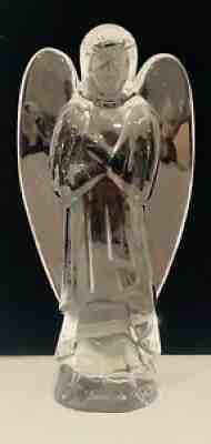 Rare Tiffany Baccarat Crystal Praying Nativity Angel Figurine Made in France 6â?
