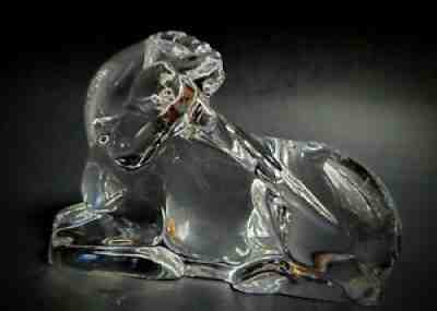 Stunning Baccarat Crystal Unicorn Figurine 3-3/4" French Giftware Free Shipping