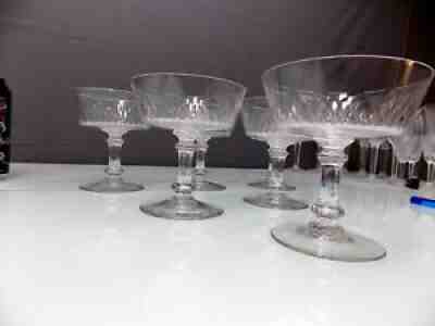 Baccarat - 6 cup a cylindrical service champagne size 5777 richelieu lot1