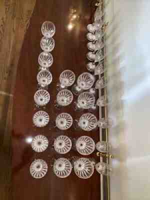Baccarat Massena Water Wine Champagne Goblets - 30 Pieces