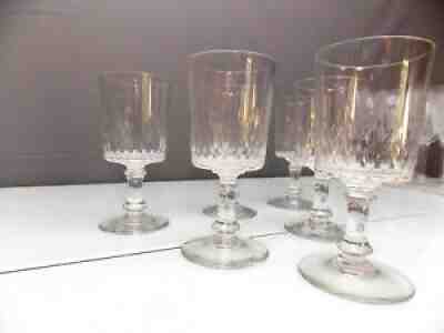 Baccarat - 6 wine glasses a cylindrical service size 5777-richelieu Champigny-lo...