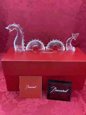 MIB FLAWLESS Glass BACCARAT France Crystal SEA SERPENT DRAGON LOCH NESS MONSTER