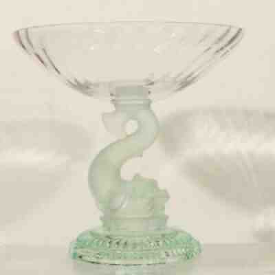 Large crystal cup on kicker rail dolphin chimera twentieth baccarat portieux