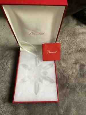 baccarat Clear crystal snowflake ornament