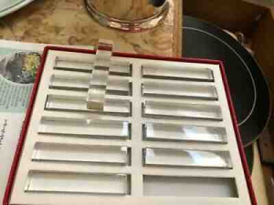 12 BACCARAT CRYSTAL VEGA KNIFE REST ~ IN ORIGINAL BOX