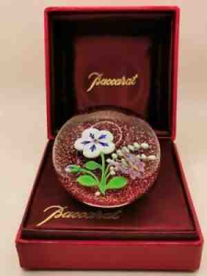 BACCARAT Limited * 1984' Crystal * BUTTERFLY Art Glass PAPERWEIGHT * NÂ° 12/175