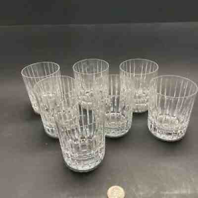 Lot 7 Baccarat Harmonie Tumblers, glasses, 3 3/4 Rocks Old fashionï¿¼ Signed Lot