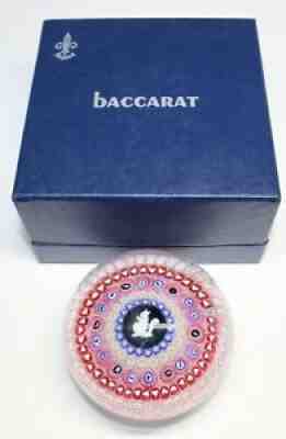 1972 BACCARAT SQUIRREL MILLEFIORI PAPERWEIGHT