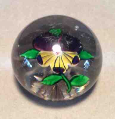 Antique Bacarrat Pansy Paperweight