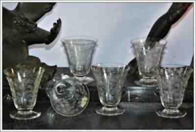 Set 6 water glasses by cristal de Baccarat elisabeth model-water glasses