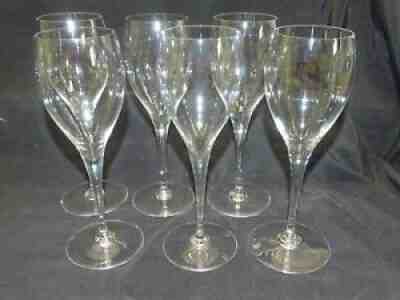 Baccarat France St. Remy 6 Tulip Champagne Stems 8 1/2" -Crystal Marked