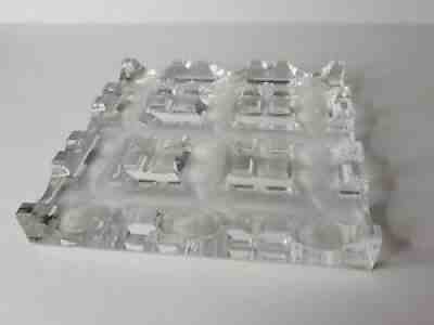 Baccarat Crystal Paperweight Dish/Ashtray FRANCE Rare and Unique