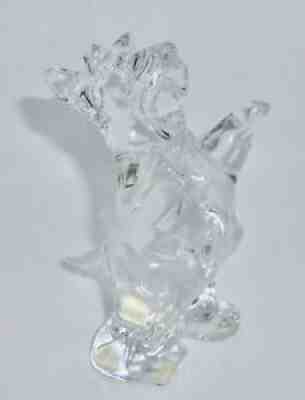 BACCARAT Scottish Terrier SCOTTIE DOG Clear Glass PAPERWEIGHT France NO BOX H25