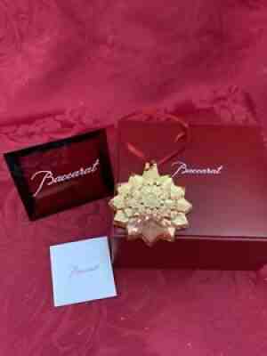 NIB NEW FLAWLESS Art Glass BACCARAT France Crystal 2019 NOEL SNOWFLAKE ORNAMENT