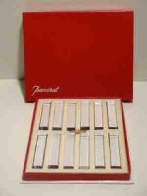 12 BACCARAT CRYSTAL VEGA KNIFE REST ~ IN ORIGINAL BOX