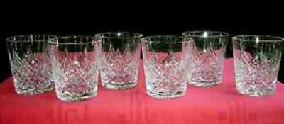 Baccarat colbert 6 old fashioned whiskey glasses glasses cup has carved whisky