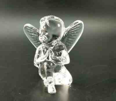 Baccarat Crystal Cherub Sitting Praying Angel Figurine