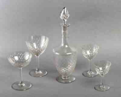 Baccarat crystal glasses decanter paris crystal 40 pieces glasses decanter