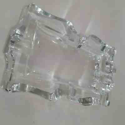 Baccarat - Mid Century - Hand Blown Crystal Cigar Ashtray - (Signed - Stamped)