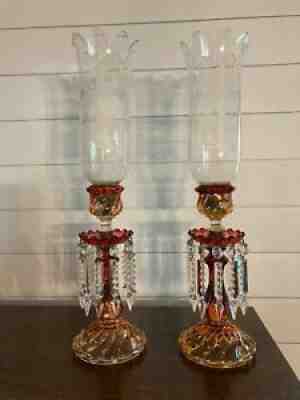 ANTIQUE BACCARAT FRENCH CANDELABRAS
