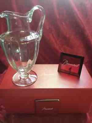 MIB FLAWLESS Exquisite BACCARAT France RARE Glass CAPRI Crystal PITCHER CARAFE