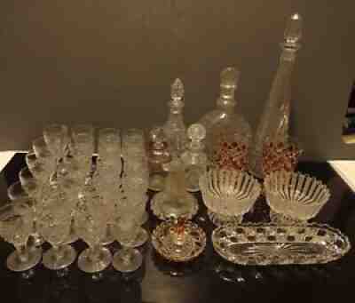 Lot of glassware in Baccarat crystal