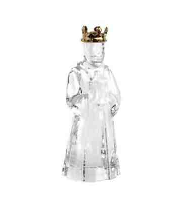 BACCARAT NATIVITY CRYSTAL GASPER WITH GOLDEN CROWN FRANCE 2601701