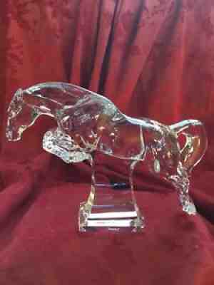 FLAWLESS Exquisite BACCARAT Crystal JUMPING CHEVAL Collection HORSE Figurine