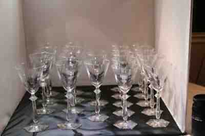 Baccarat Crystal Glassware Set of 20 | Arcade Pattern | Discontinued