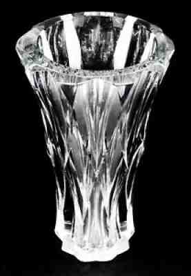 X Large Heavy Baccarat France "Jasmine" Vase, Thick Crystal, 15 " tall X LG
