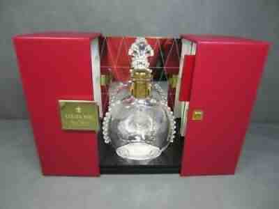 Remy Martin Louis XIII Cognac Baccarat Crystal Decanter Sliding Display and Cork
